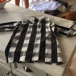 Rag & Bone opened long sleeve blouse new